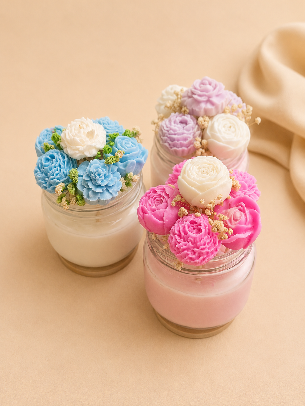 Flower Bouquet Candle- 7oz