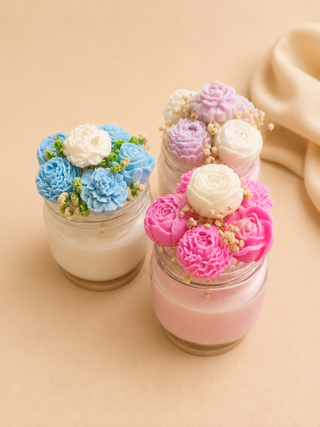 Flower Bouquet Candle- 7oz