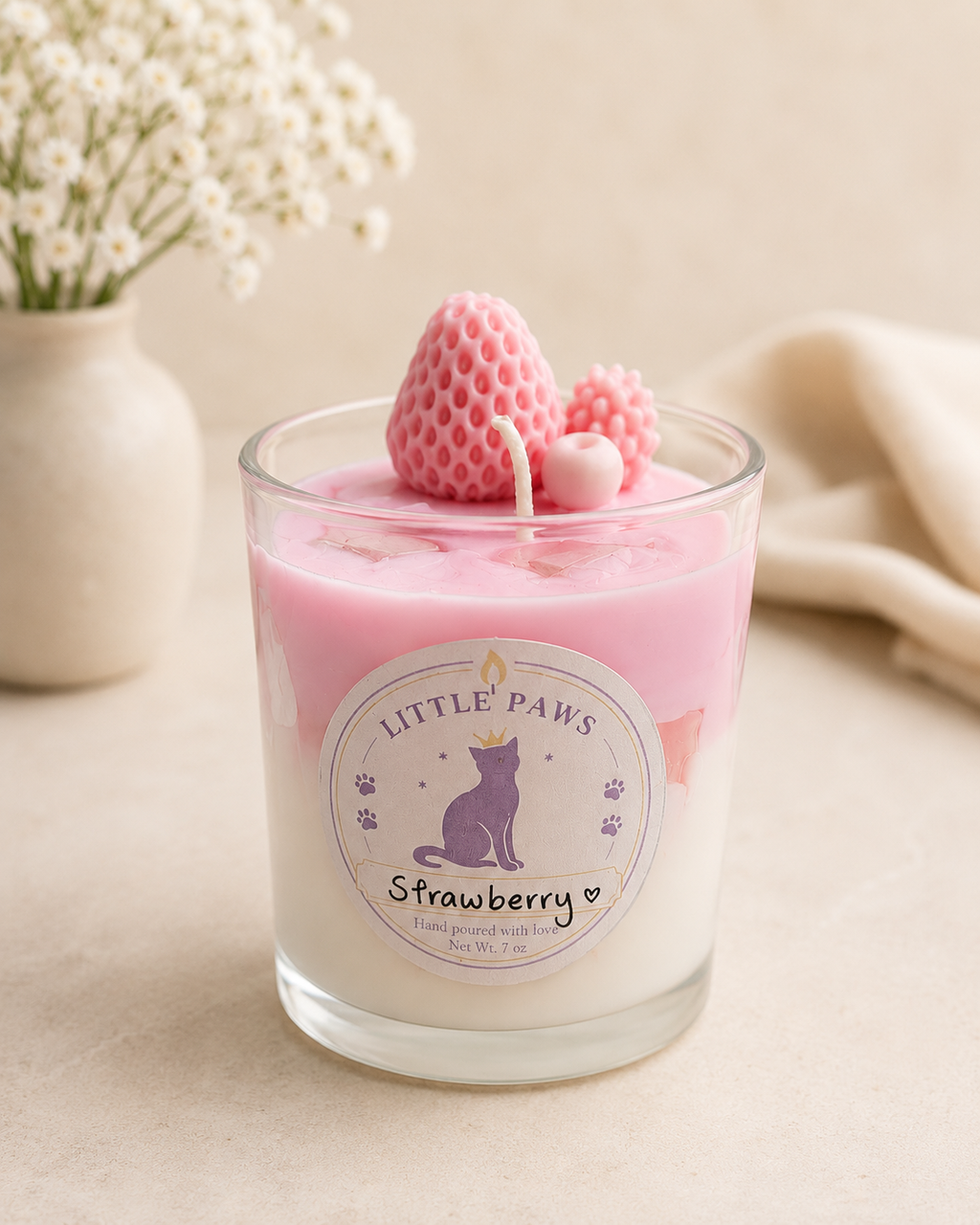 Strawberry Milk Candle - 7oz